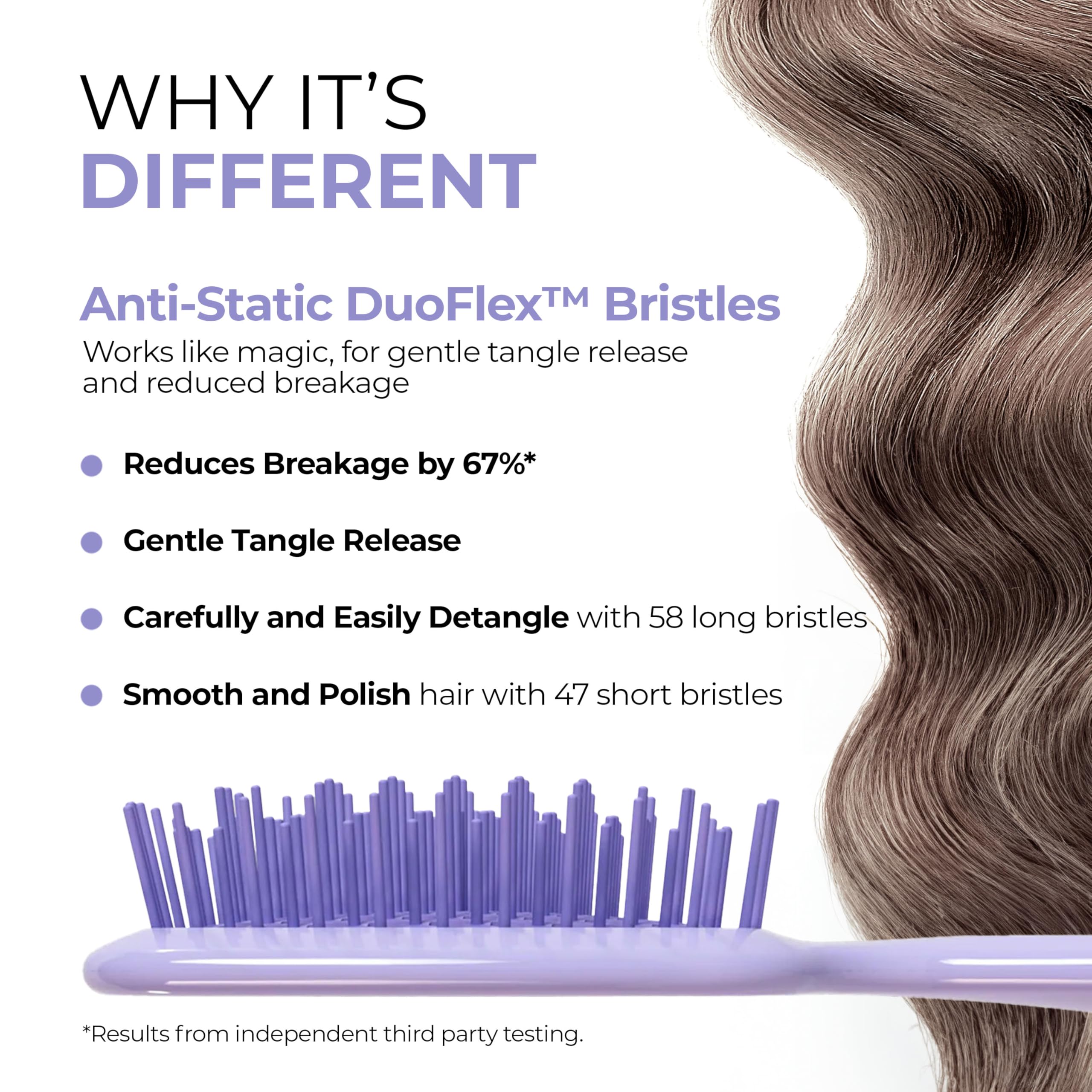 FHI Heat UNbrush vented cushion back closeup highlighting airflow