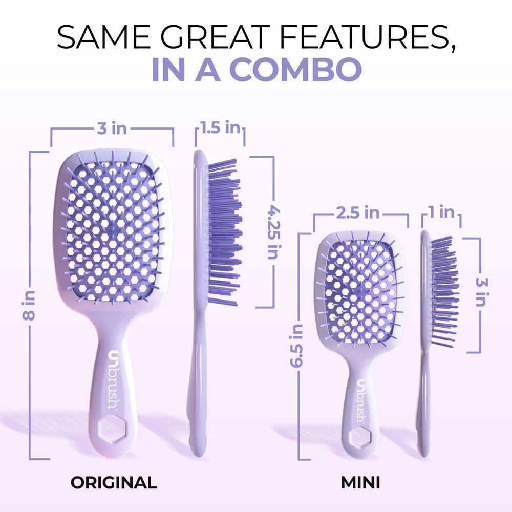 FHI Heat UNbrush Ventilated Cushion Back promotes faster drying and less heat damage.