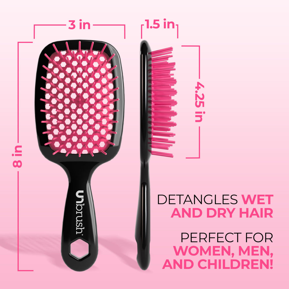 FHI Heat UNbrush works on wet and dry hair for versatile detangling