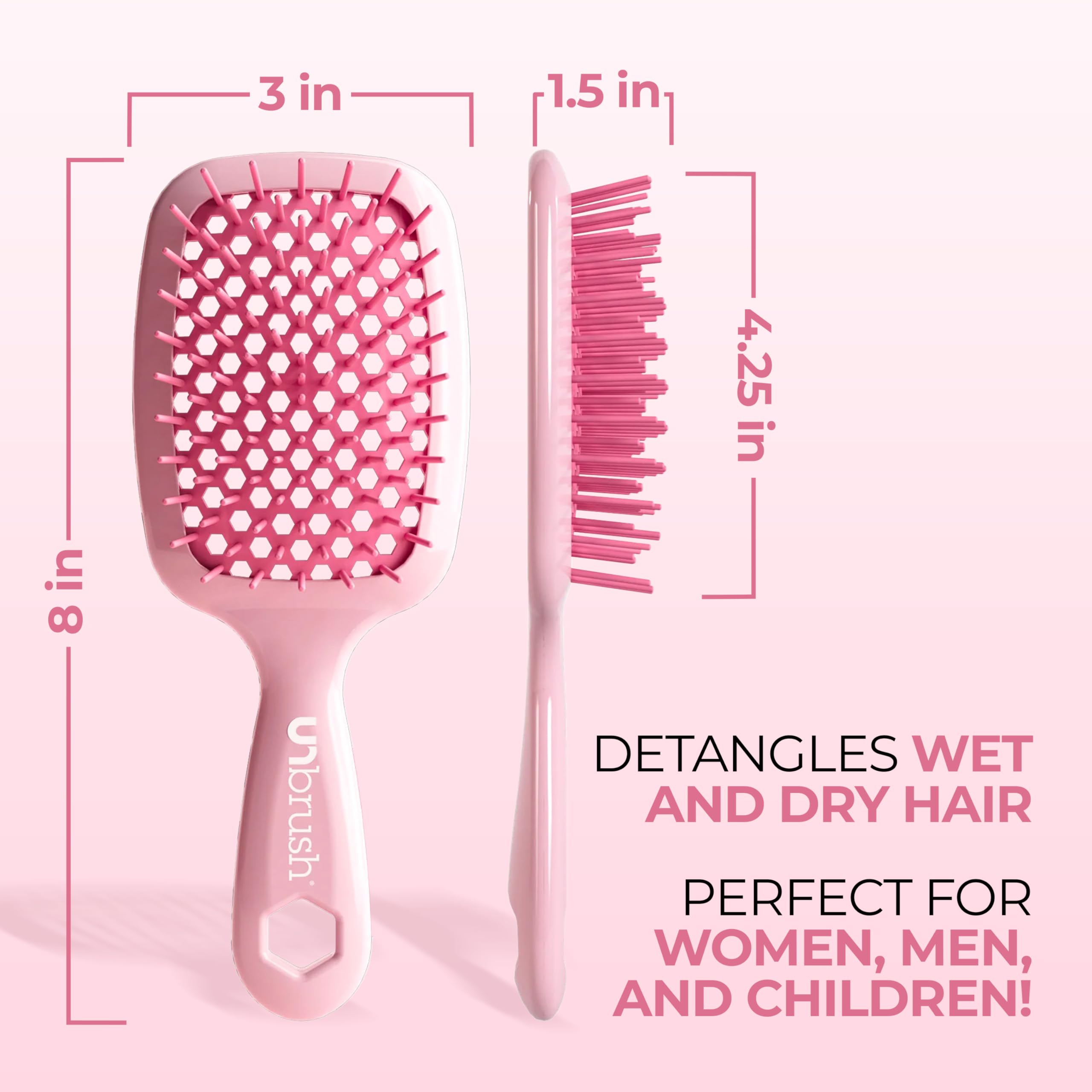 FHI Heat UNbrush works on wet or dry hair for versatile use.