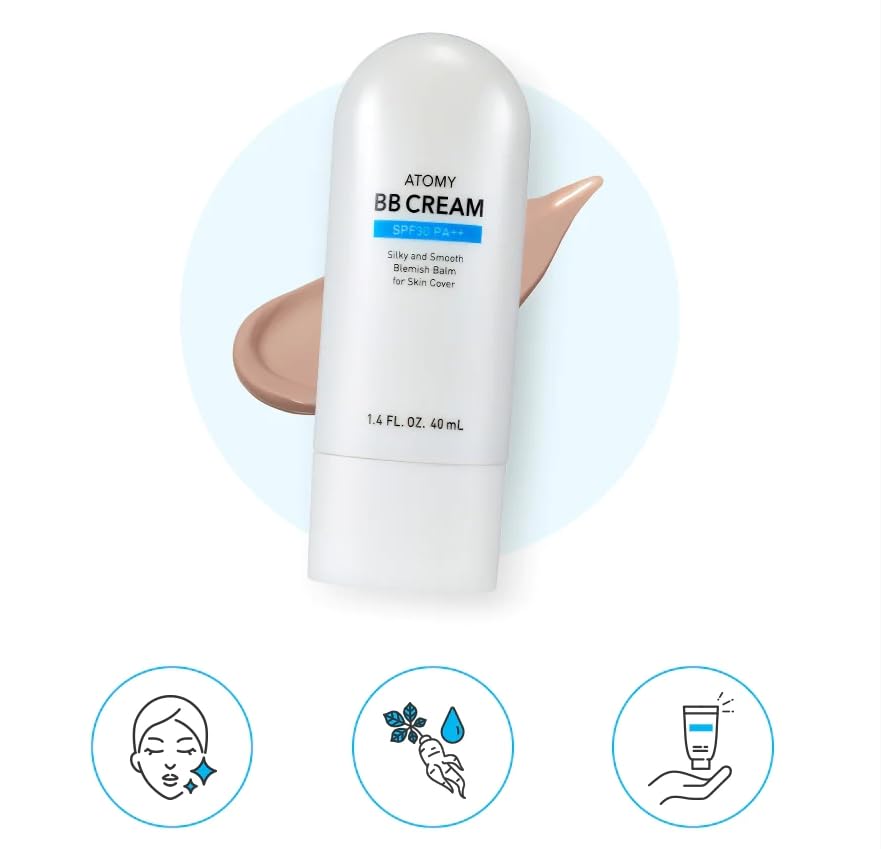 Fiico BC233 BB Cream applied to face for even skin tone and natural finish.