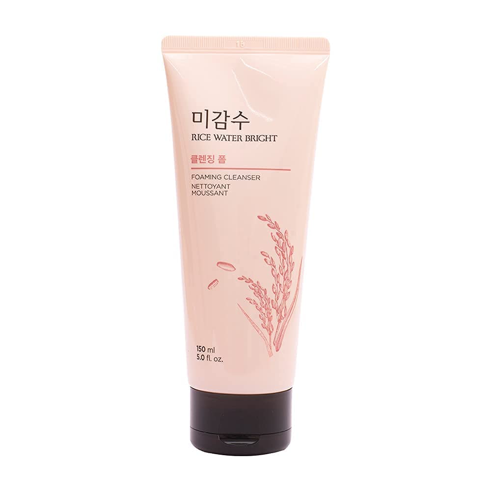 Fiico BETT cleansing foam bottle with rice water for brighter-looking skin.