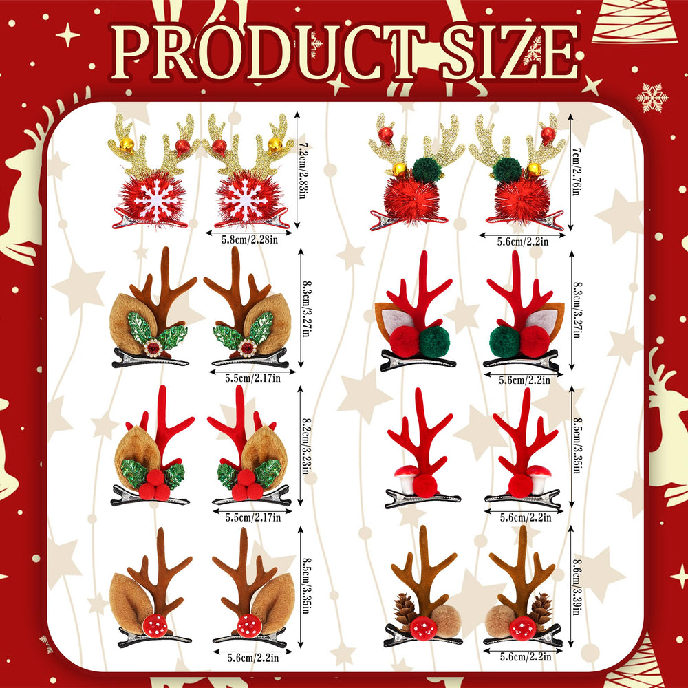 fiintrwa reindeer-antlers-headband hair clip adds festive charm for holiday photos.