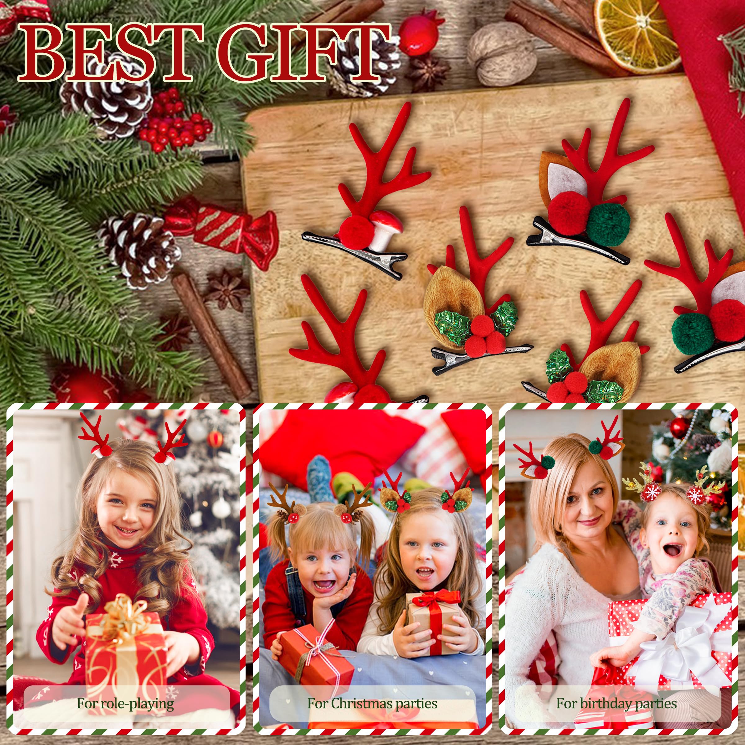 fiintrwa photography-props-hairclip-stylish antlers accent for festive shoots.