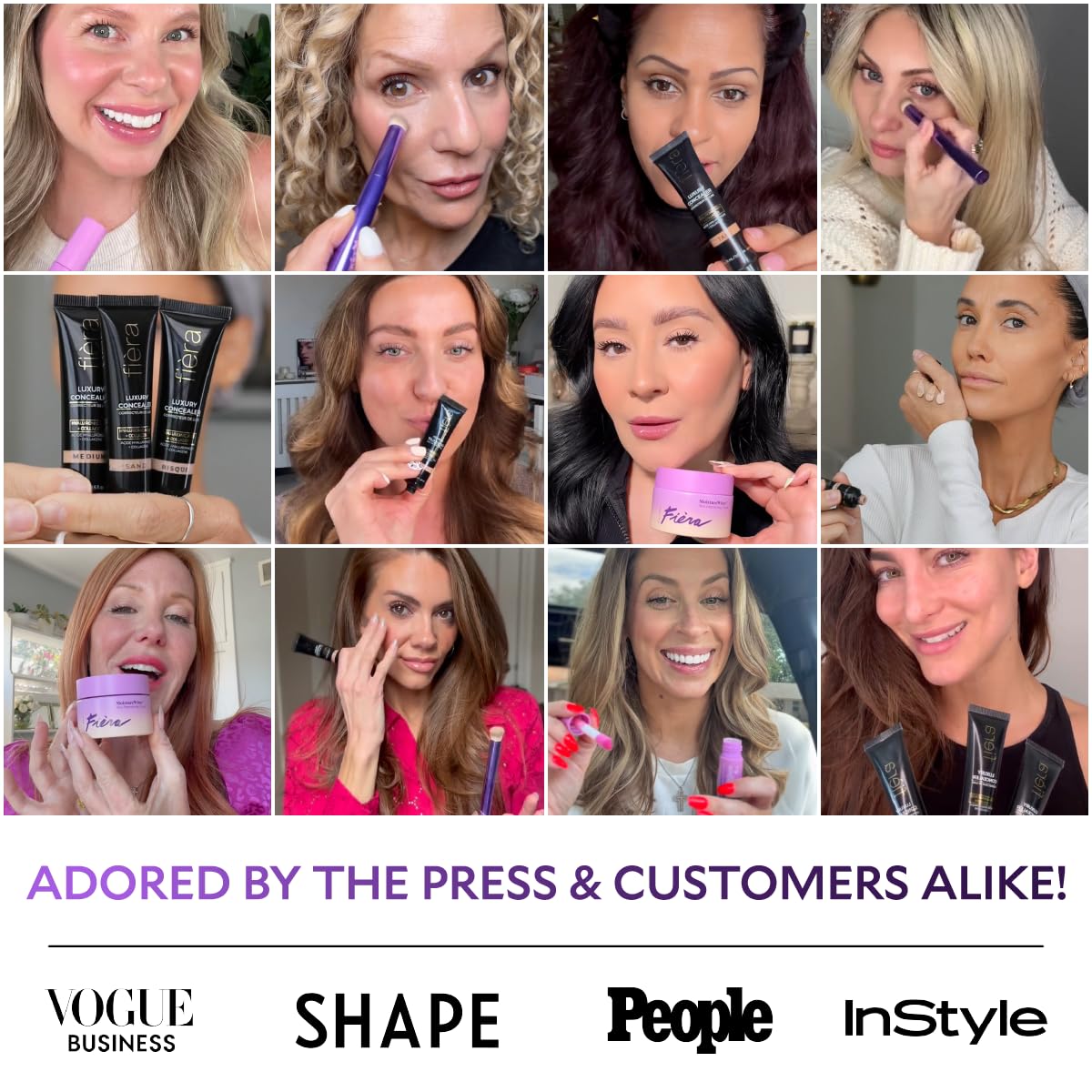 Fièra shade selector tool helps find your perfect shade match.