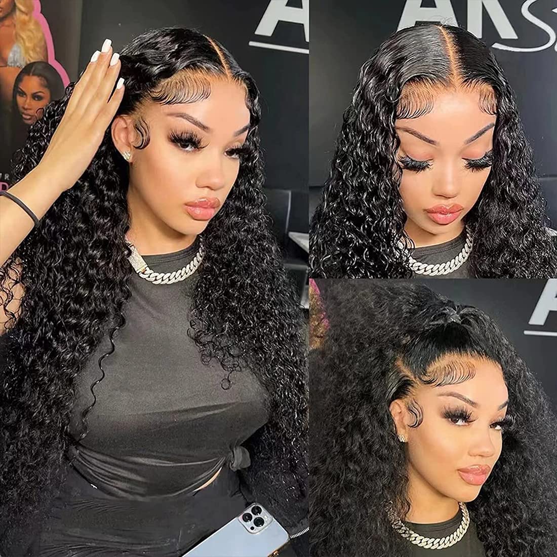 Filrku wig cap at 22.5 inches with three combs and adjustable straps.