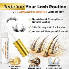 Adherencia fuerte de Fine Threads Pro para pestanas postizas o extensiones