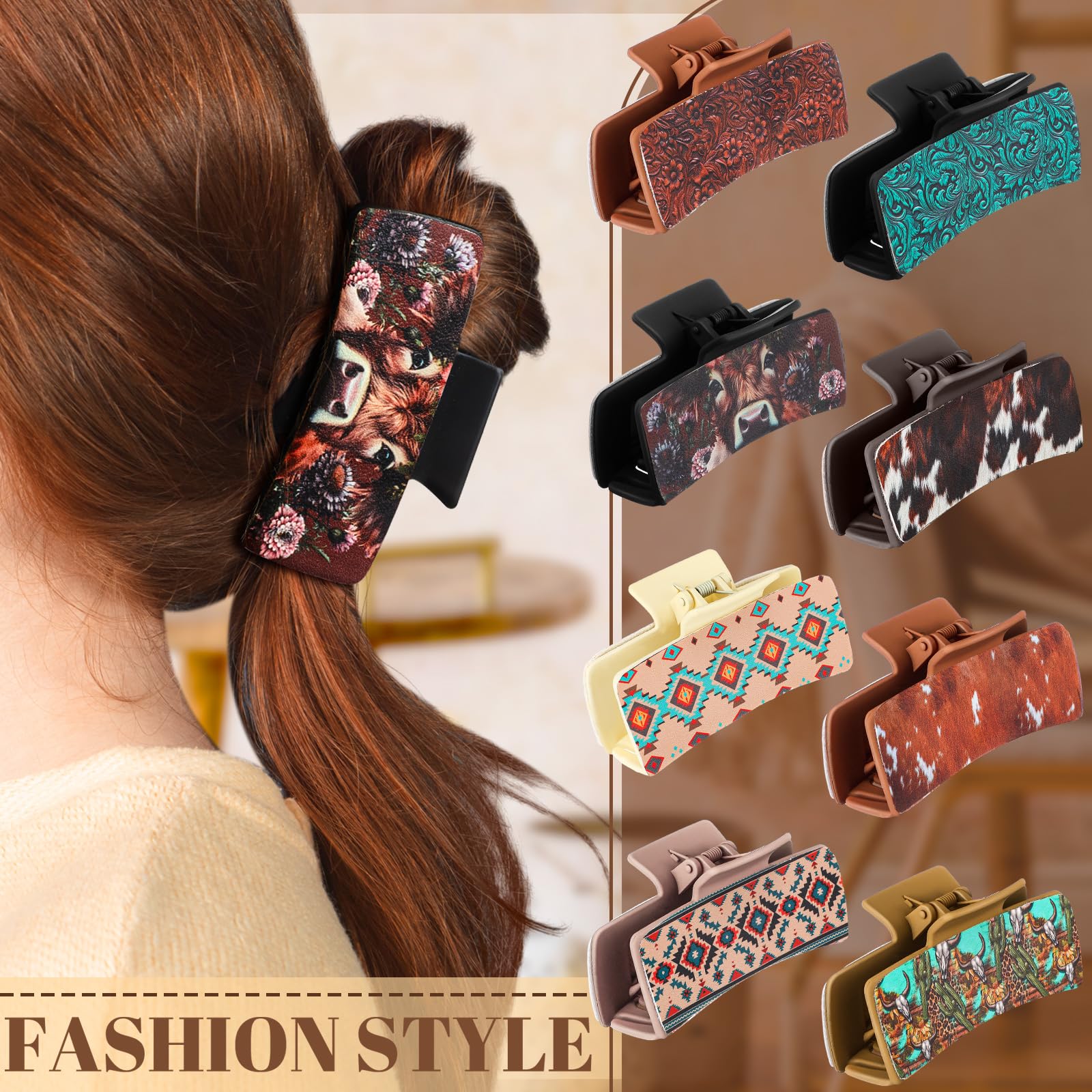 FineCheer 4x2 inch clip size fits a range of hair types