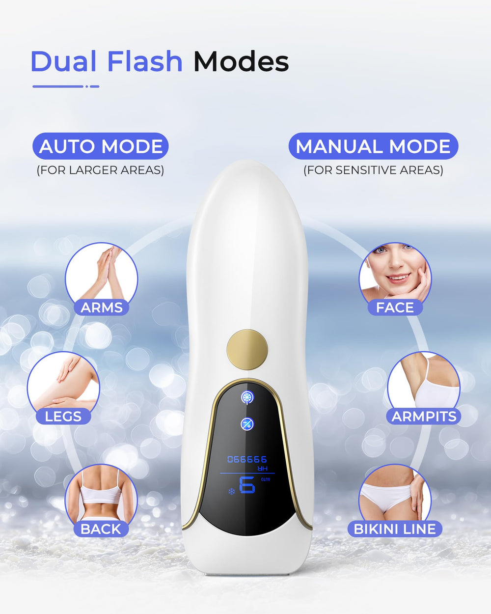 Finequin Air 15 ice-cooling on skin delivers a nearly painless treatment.