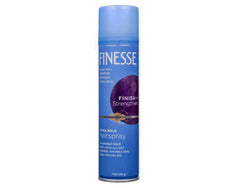 Finesse extra hold hairspray aerosol-mist for even spray distribution and balanced hold.