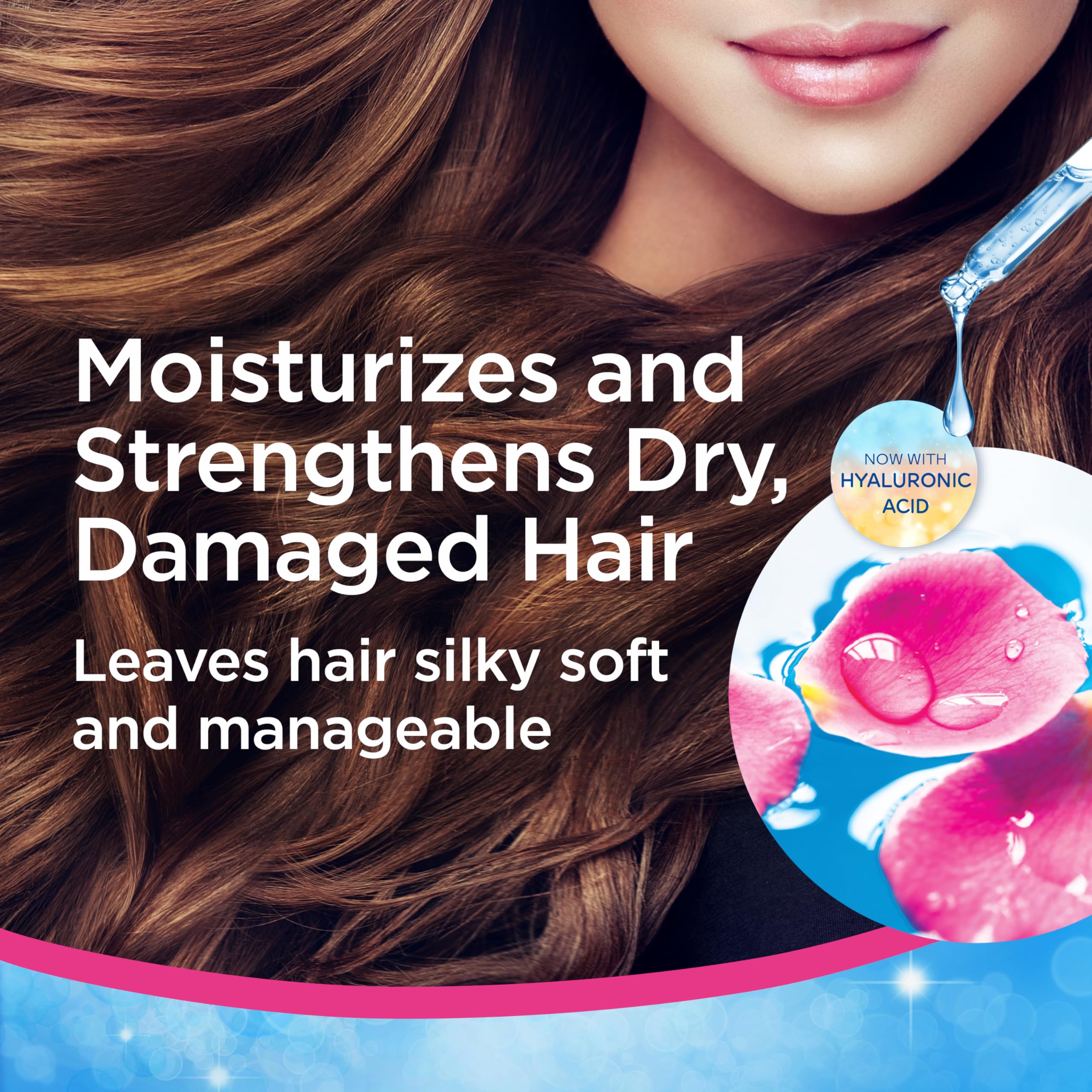 FINESSE after wash texture image shows silky soft hair feel