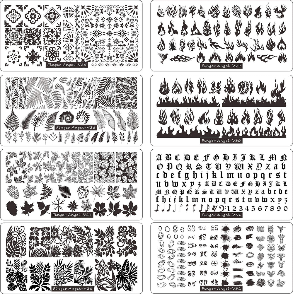 FingerAngel scrapers 2 for precise wipe and transfer of designs.