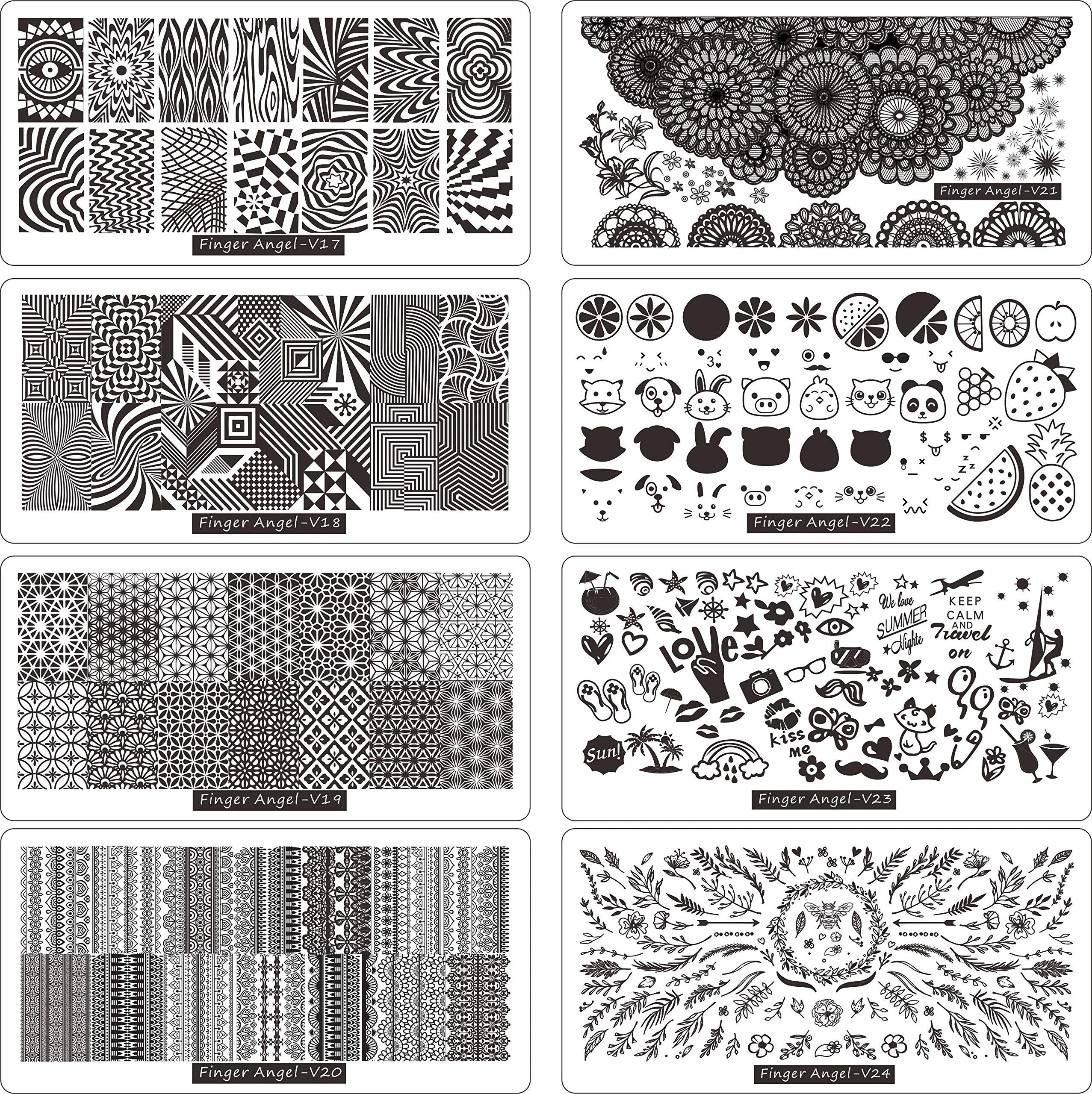 FingerAngel stampers 2 for clean, crisp nail design transfers.
