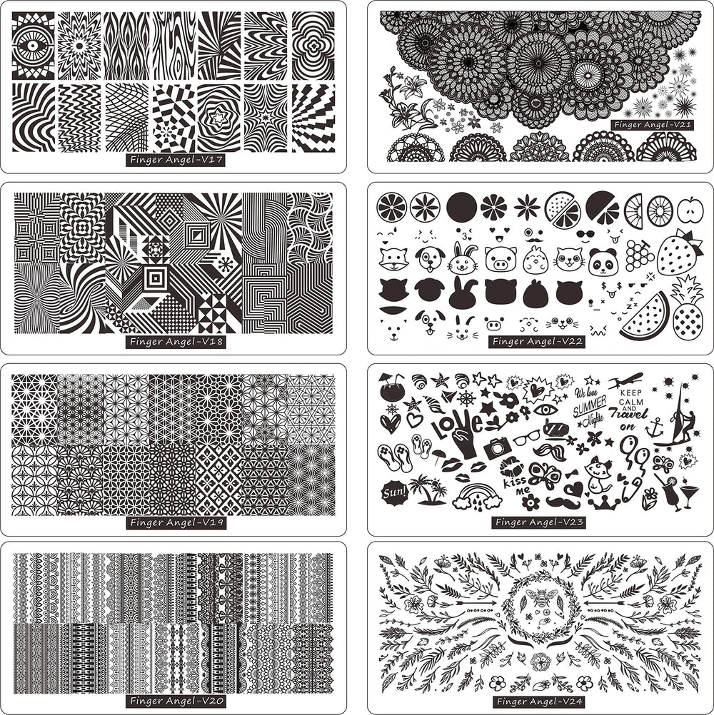 FingerAngel stampers 2 for clean, crisp nail design transfers.