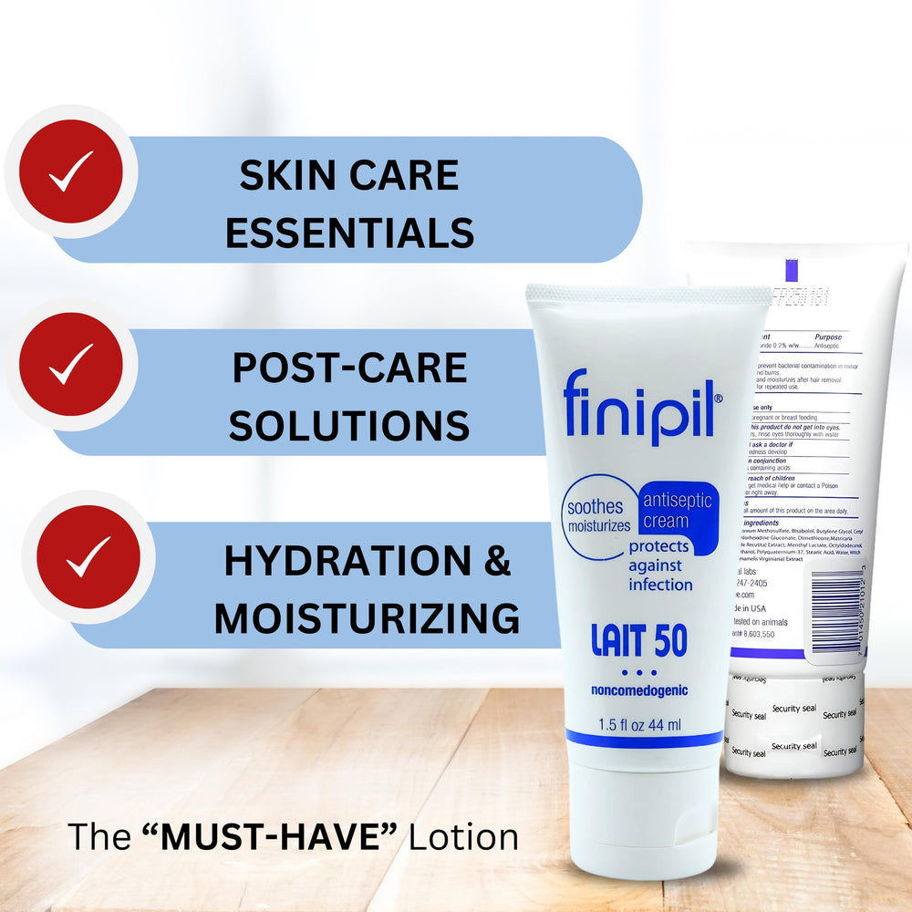 Finipil Lait 50 daily care for clean, refreshed skin.