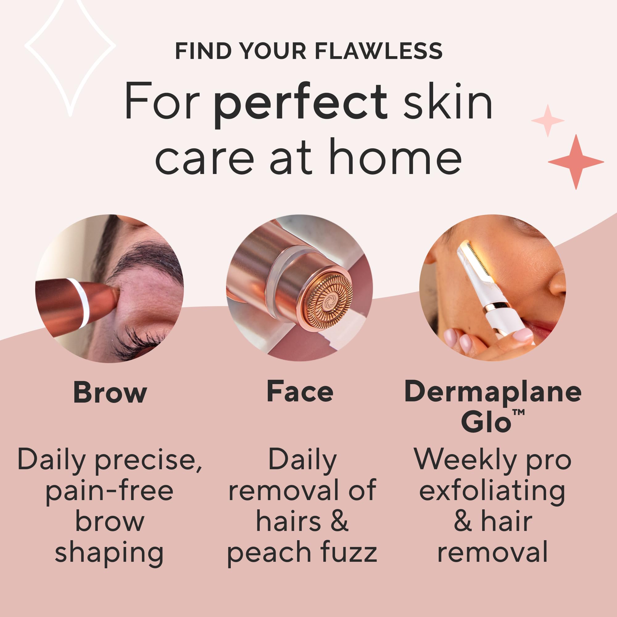 Finishing Touch Flawless Stray Hair Remover effective across the body for stray hairs.
