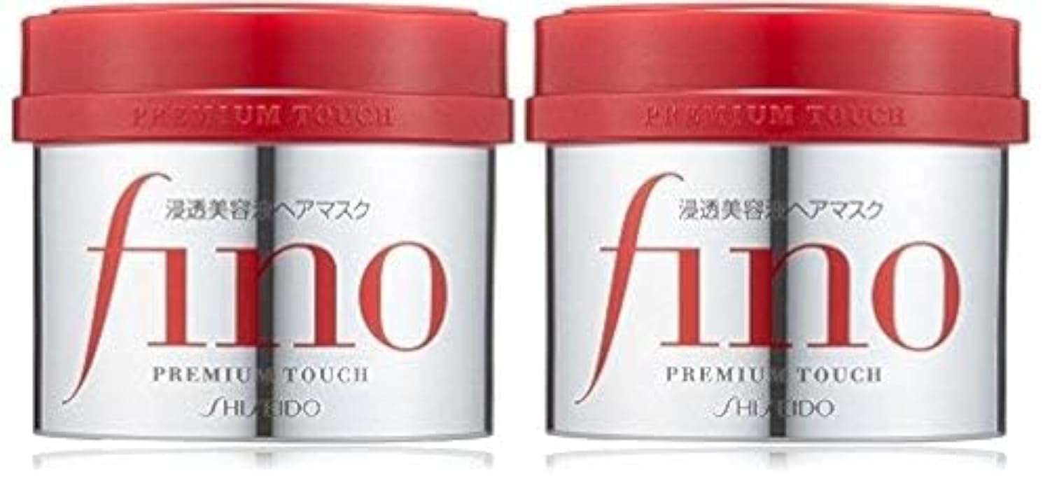 Fino Delfino Premium Touch two-pack serum hair mask bottles for deep conditioning