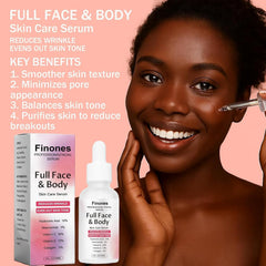 Finones Skin Vitamin Serum dropper delivering lightweight hydration