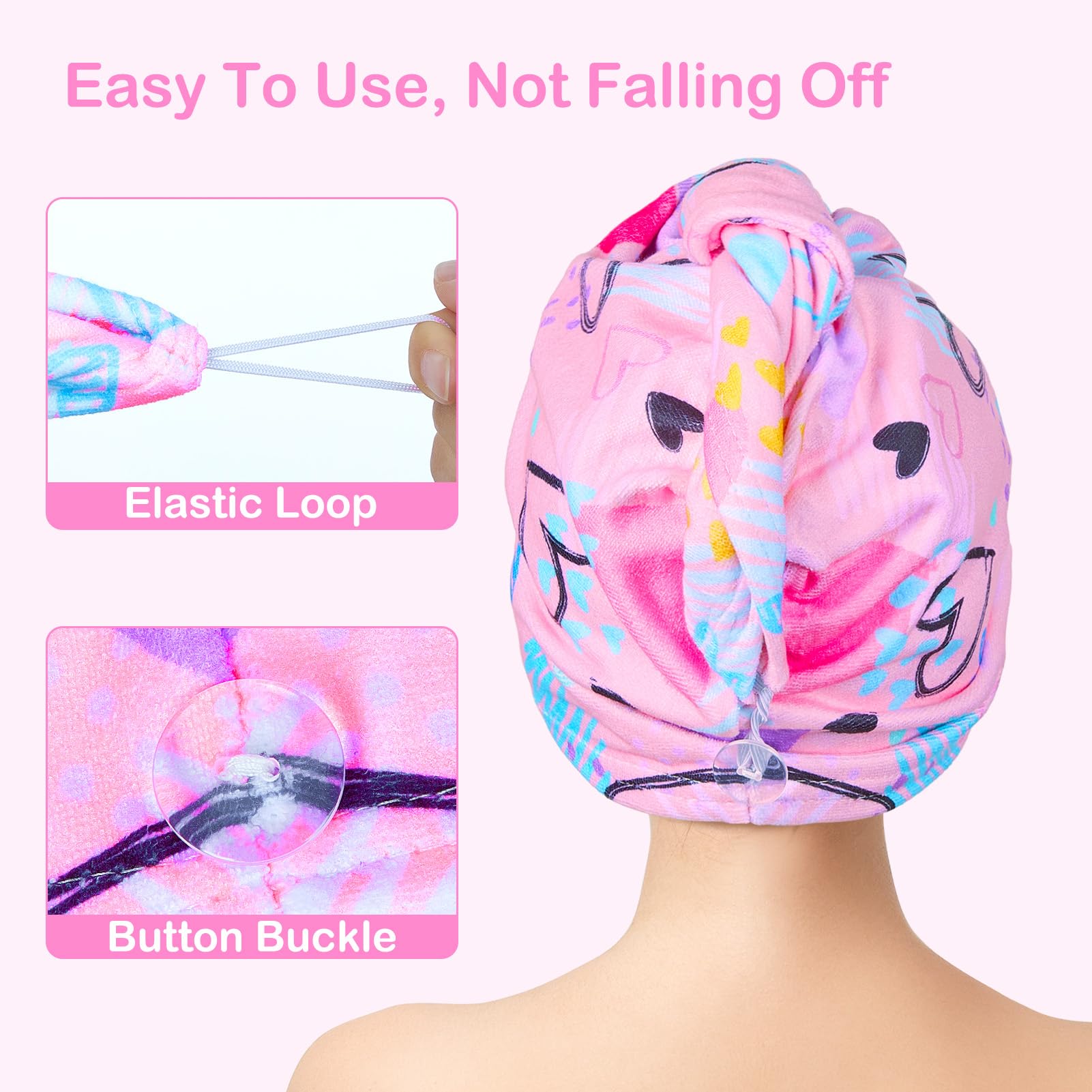 FIOBEE two-pack towel covers shared easily between sisters or friends