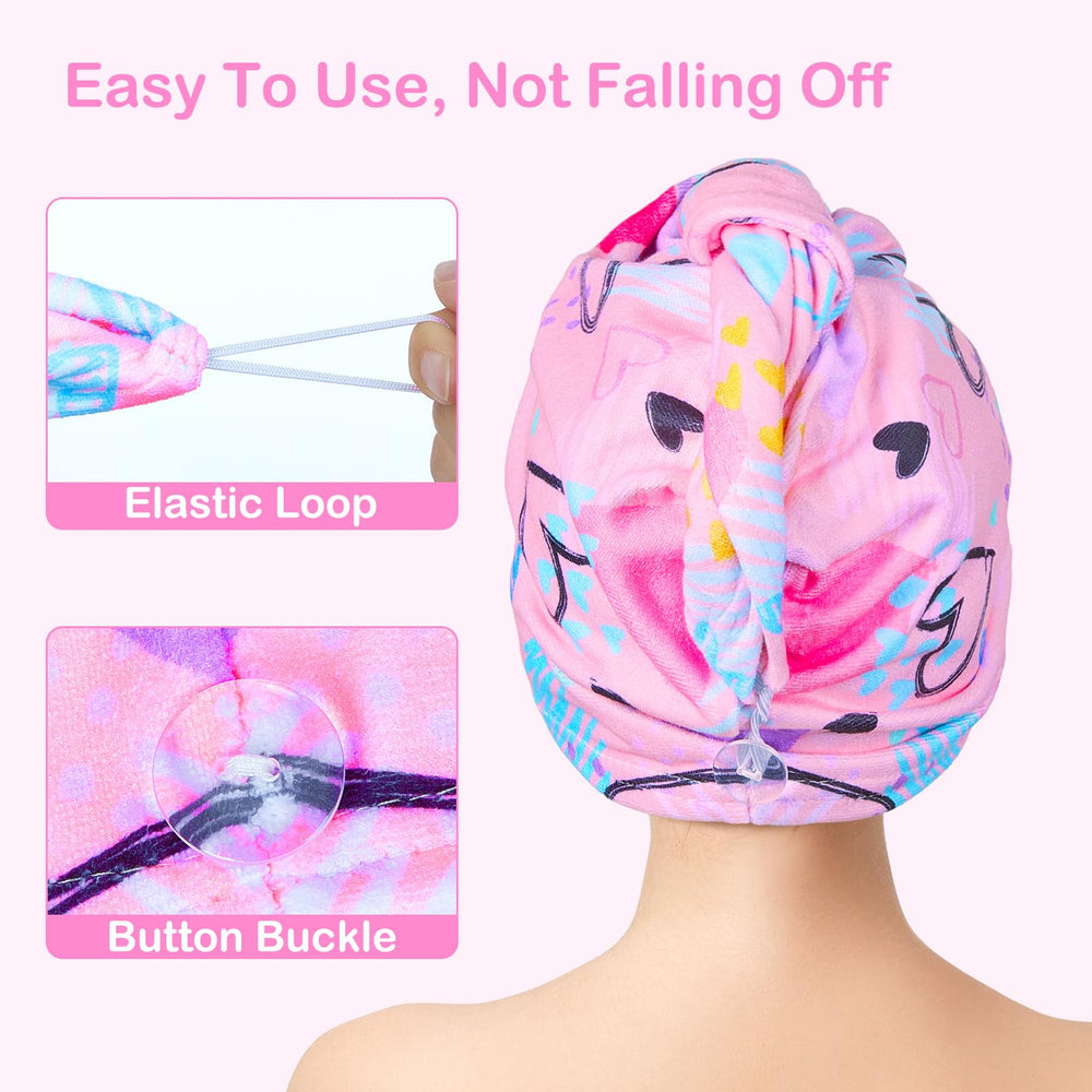 FIOBEE two-pack towel covers shared easily between sisters or friends