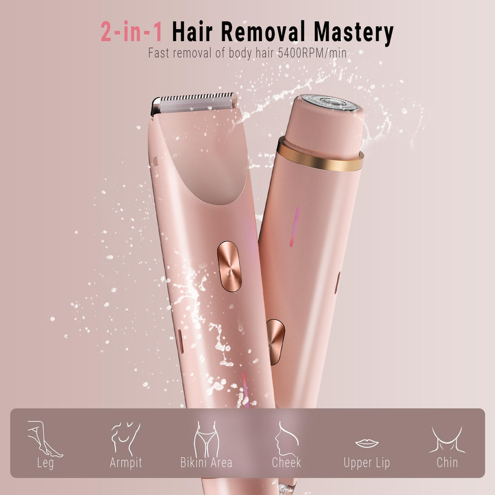 FIONOFY dual-head trimmer enabling quick trimming on legs and bikini line
