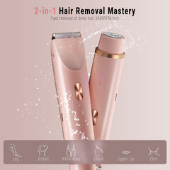 FIONOFY dual-head trimmer enabling quick trimming on legs and bikini line