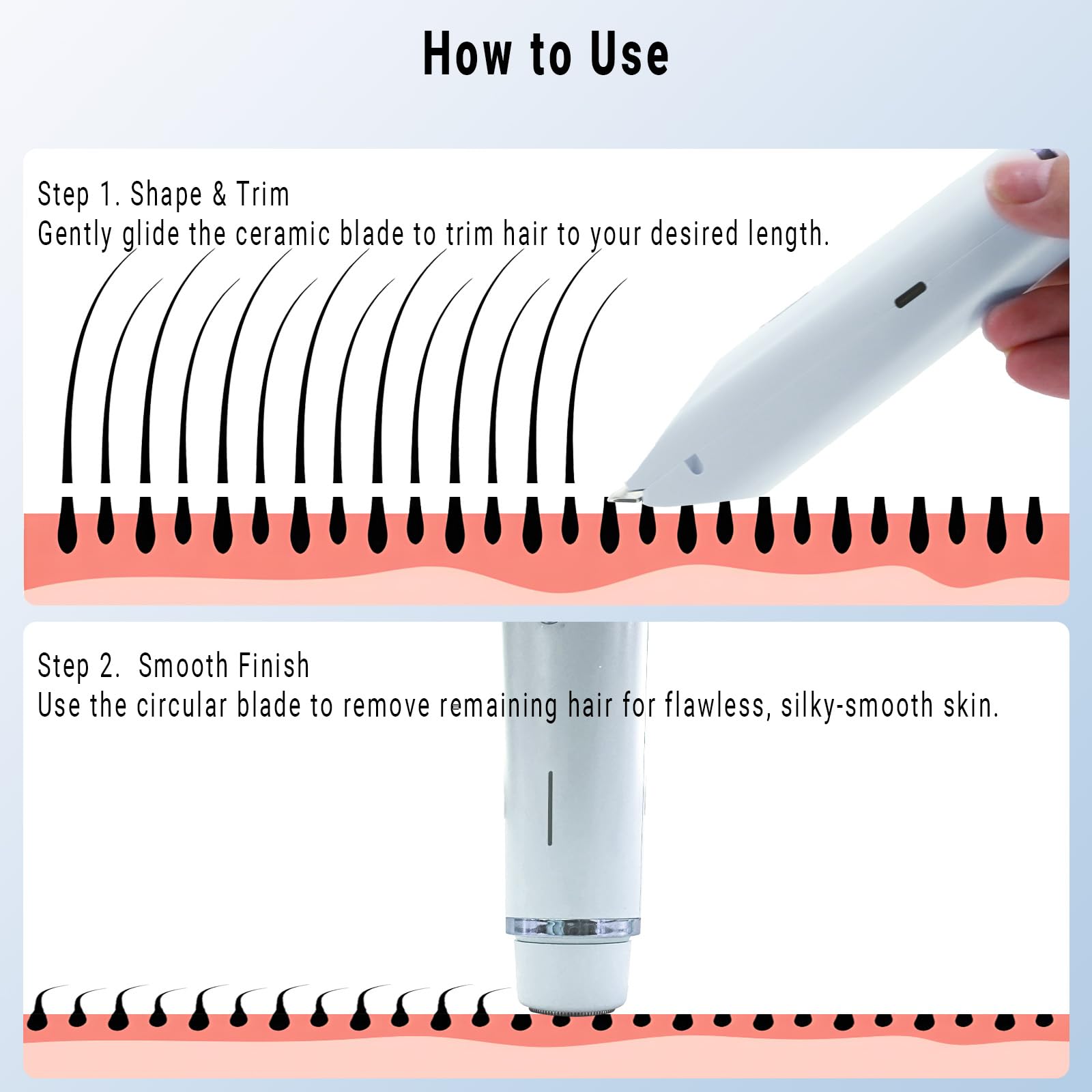 FIONOFY travel-friendly compact razor showcases on-the-go grooming anywhere.