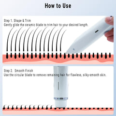 FIONOFY travel-friendly compact razor showcases on-the-go grooming anywhere.