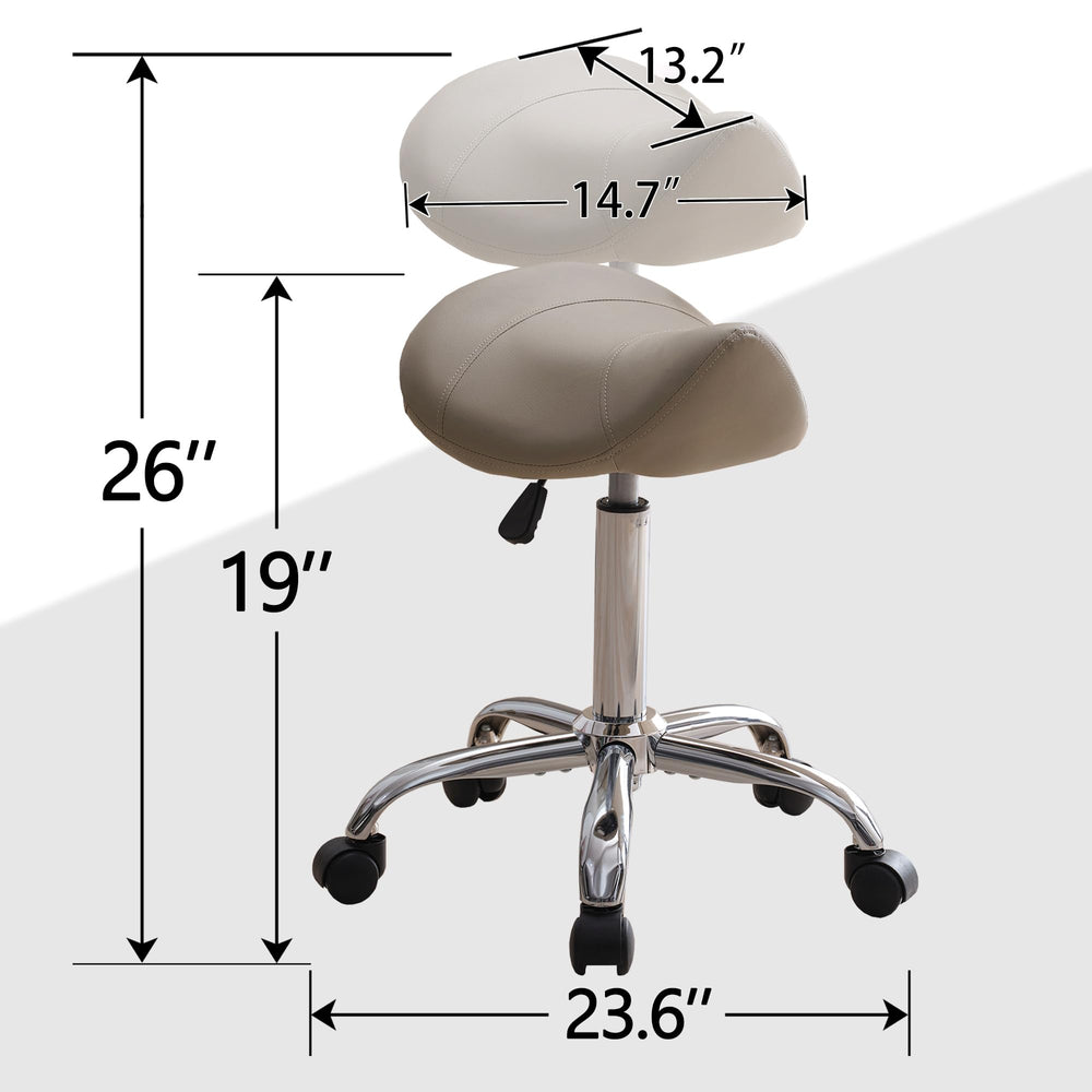 FIRAVOE saddle stool 360 swivel enables smooth rotation around workstations