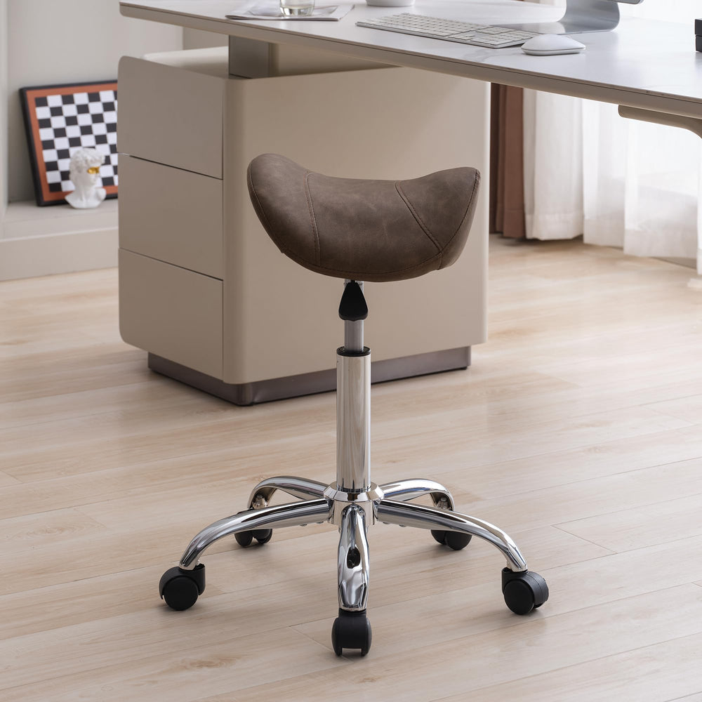 FIRAVOE ergonomic saddle design supports posture and reduces strain during long work sessions