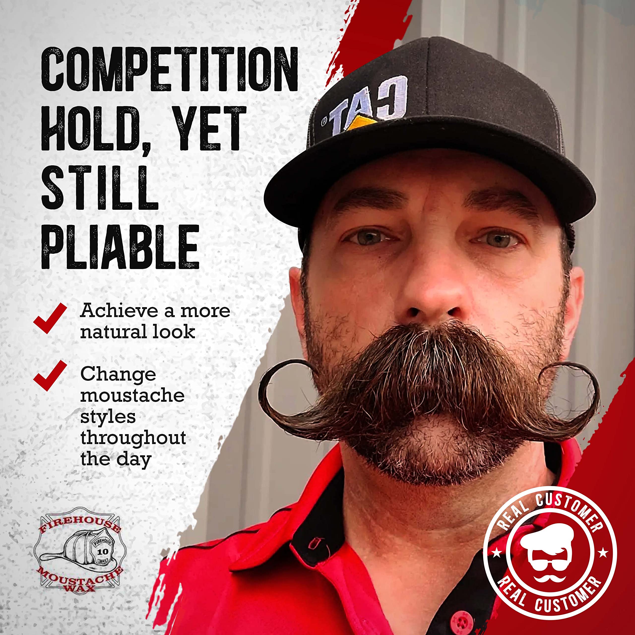 Firehouse Moustache Wax weather-resilience proves reliable under heat, humidity, and wind