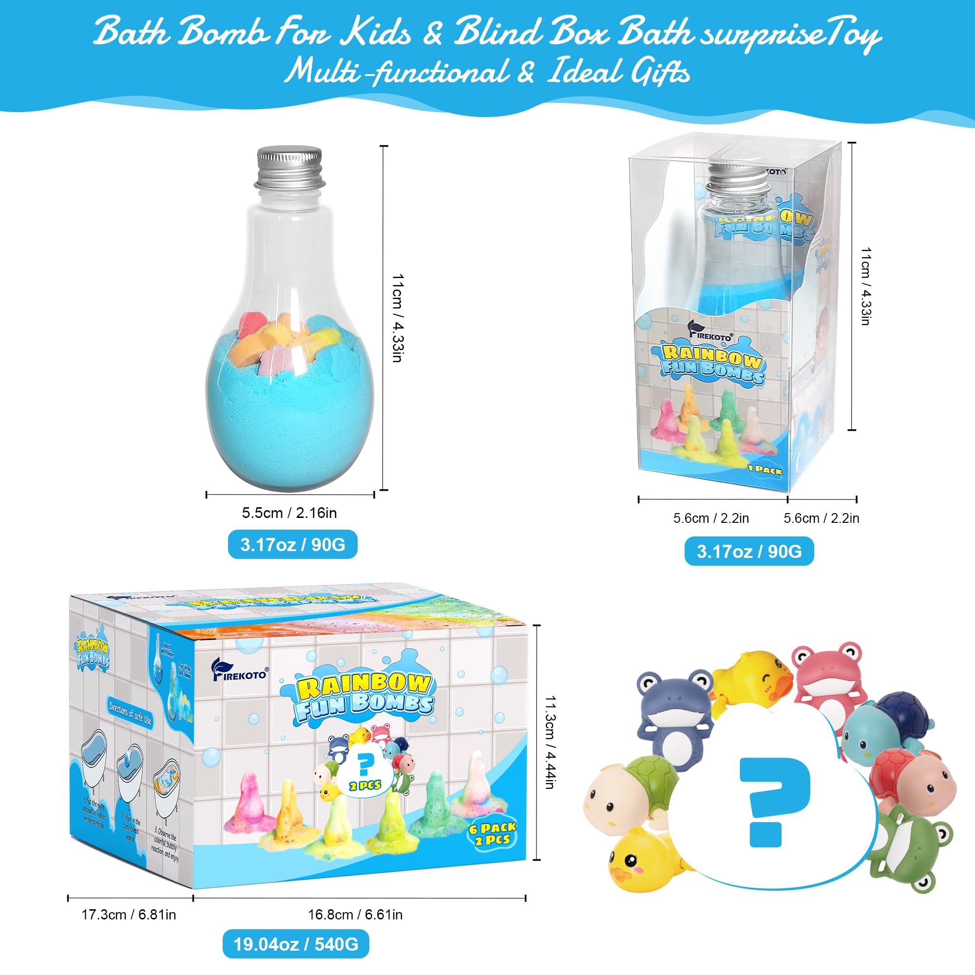 FireKOTO color-eruption bath bombs encourage color-made science-inspired play.