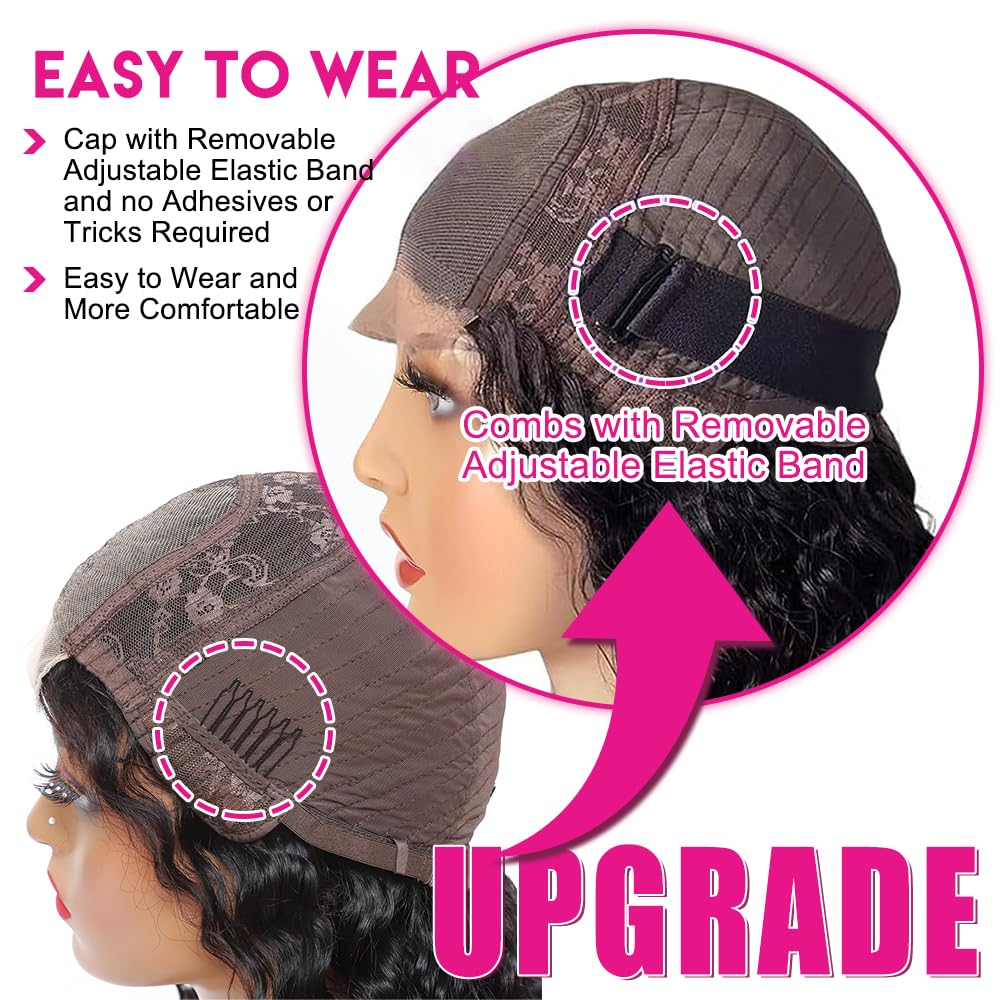 FIRIEYA deep wave baby hair detail adds soft framing for a realistic hairline.