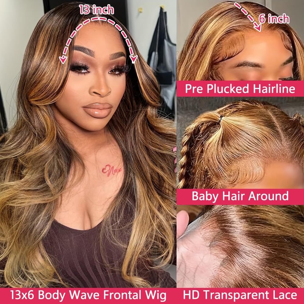 Fironiix honey blonde ombre wig image showing ombre gradient for sun kissed tones