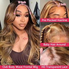 Fironiix honey blonde ombre wig image showing ombre gradient for sun kissed tones