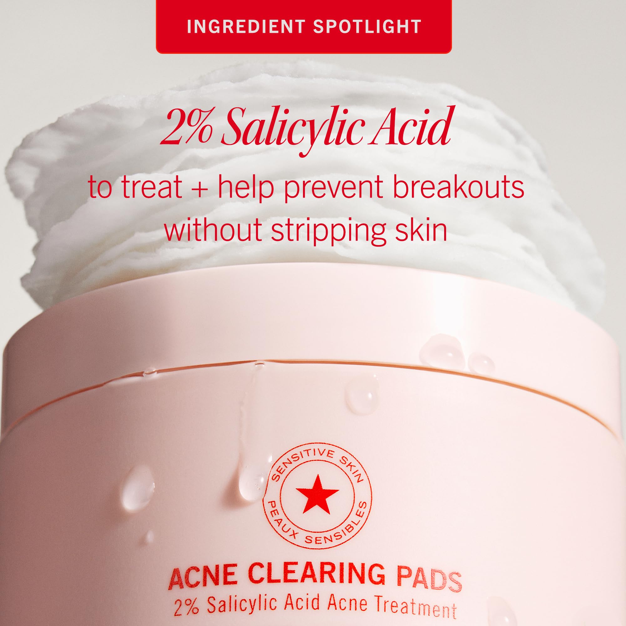 First Aid Beauty acne pads compostable packaging as a sustainable option
