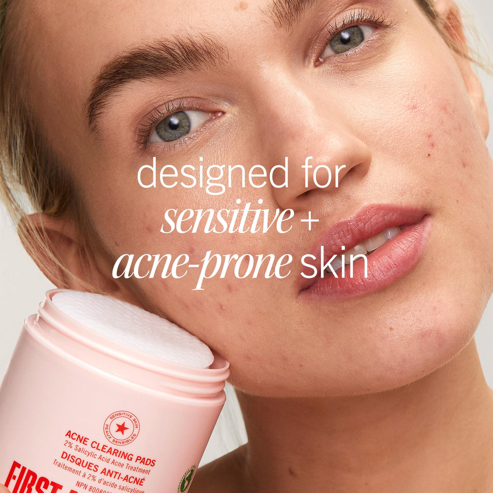 First Aid Beauty acne pads skin texture improvement after use