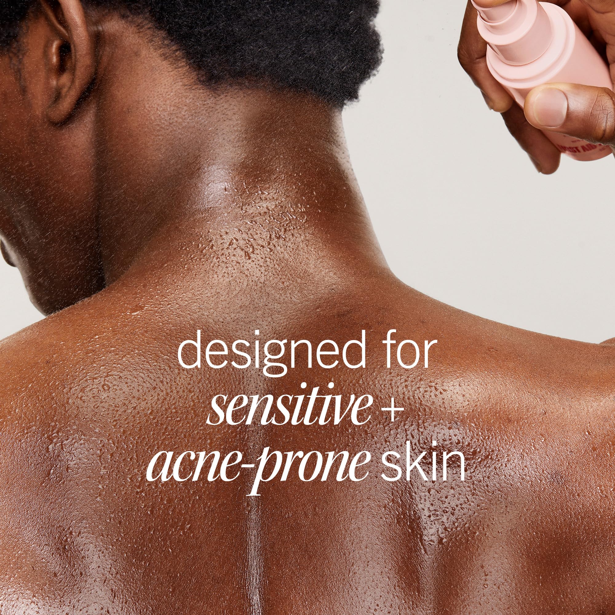 First Aid Beauty Body Acne Spray suitable for sensitive skin daily use.