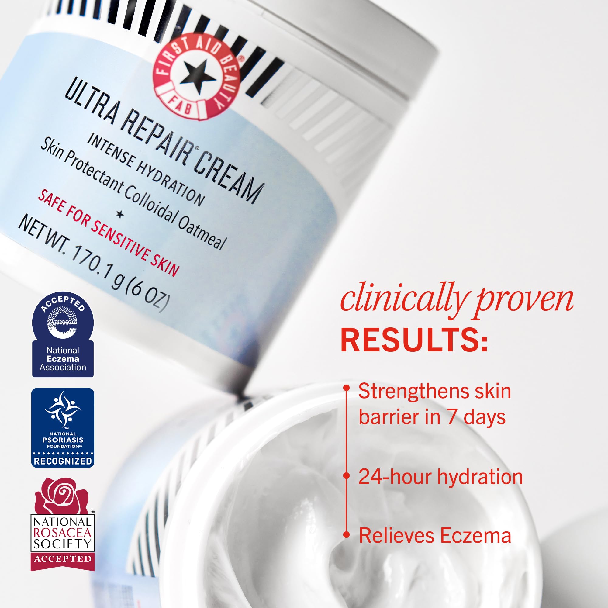 First Aid Beauty colloidal oatmeal ingredient highlights soothing, barrier-supporting hydration