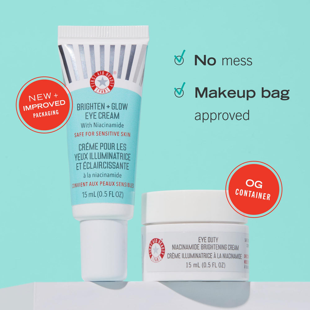 First Aid Beauty dermatologist-tested formula on vanity supporting sensitive skin safety