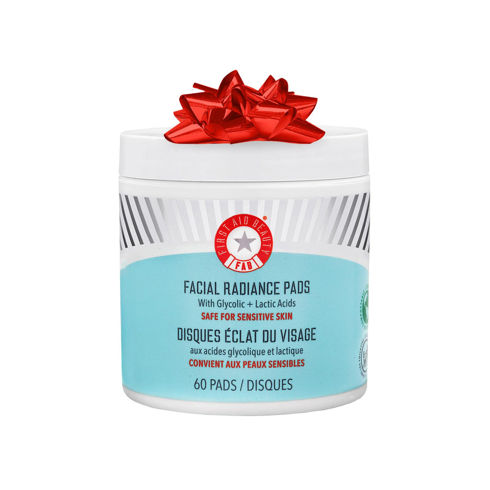 First Aid Beauty Facial Radiance Pads pack for daily exfoliation and smoother skin.