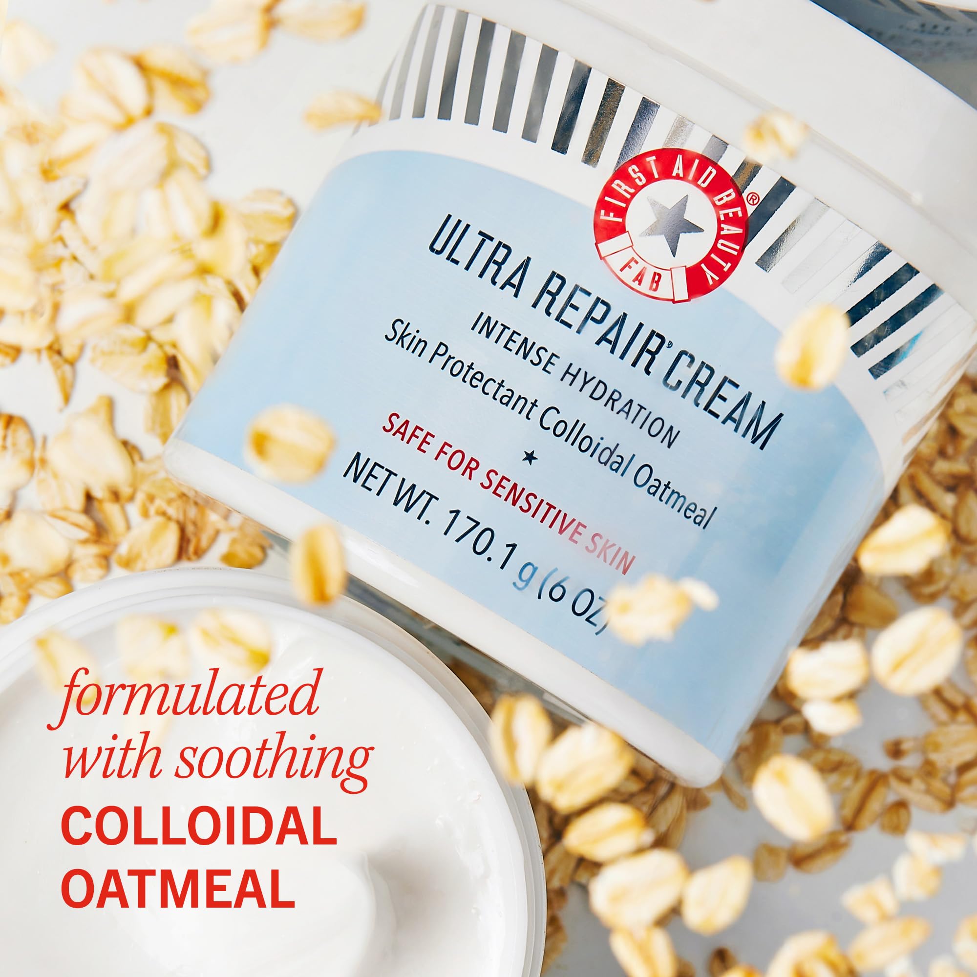 First Aid Beauty free-from list visual highlights absence of irritants