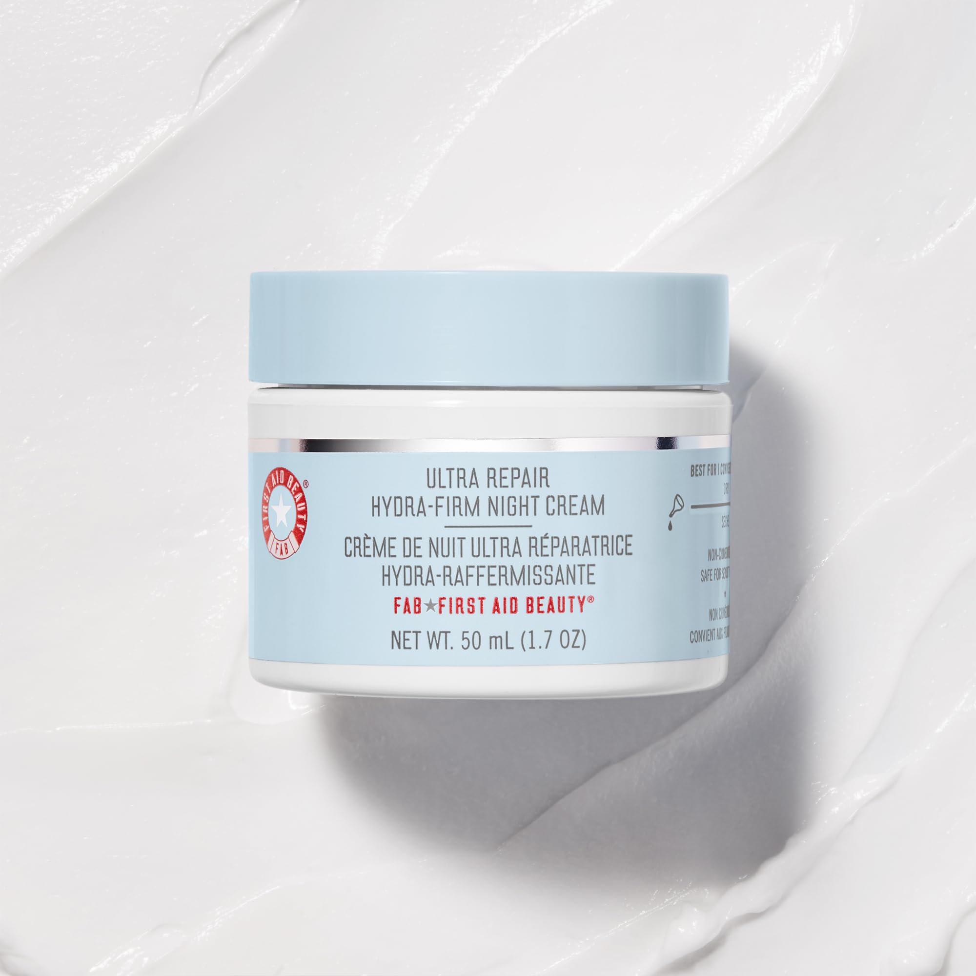 First Aid Beauty ingredients peptides niacinamide closeup emphasizing skin-supportive glow and tone