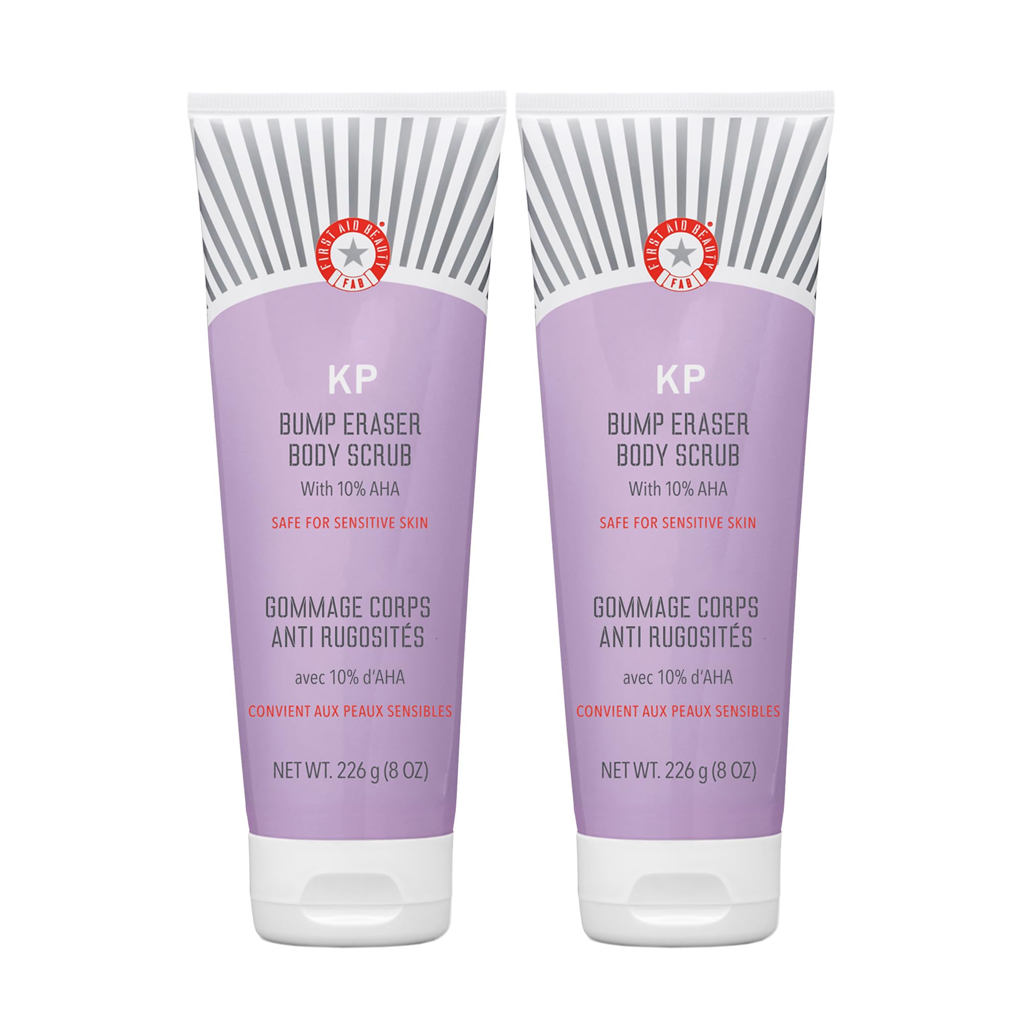 First Aid Beauty KP Bump Eraser bottle shows 10% AHA for smoother skin