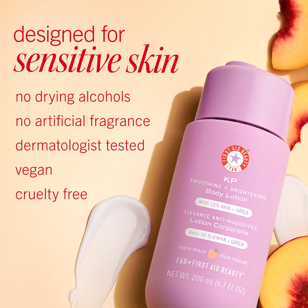 Creamy texture of KP Smoothing being spread on skin.