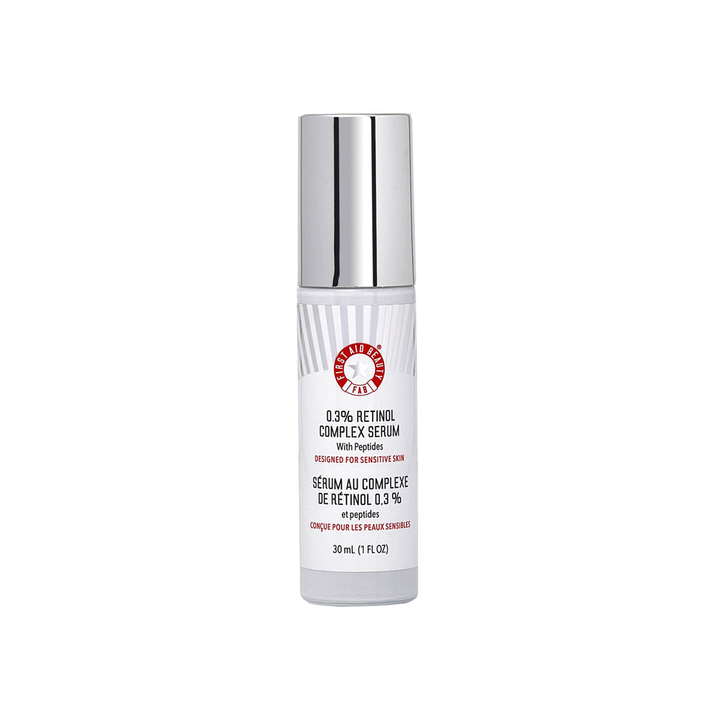 First Aid Beauty retinol complex serum bottle for smoother, calmer skin