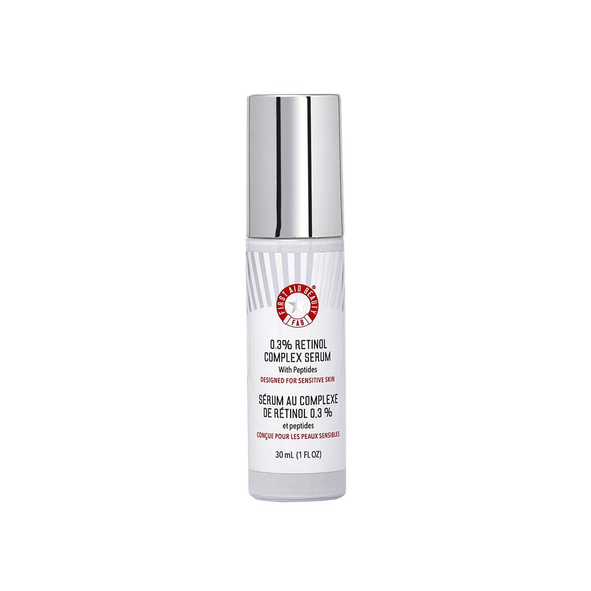 First Aid Beauty retinol complex serum bottle for smoother, calmer skin