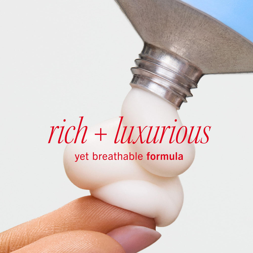 Close-up of ingredients: dimethicone, glycerin, oatmeal for skin hydration.