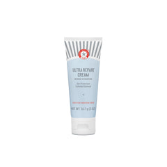 First Aid Beauty Ultra Repair Cream 2oz jar showcases whipped texture for instant hydration.