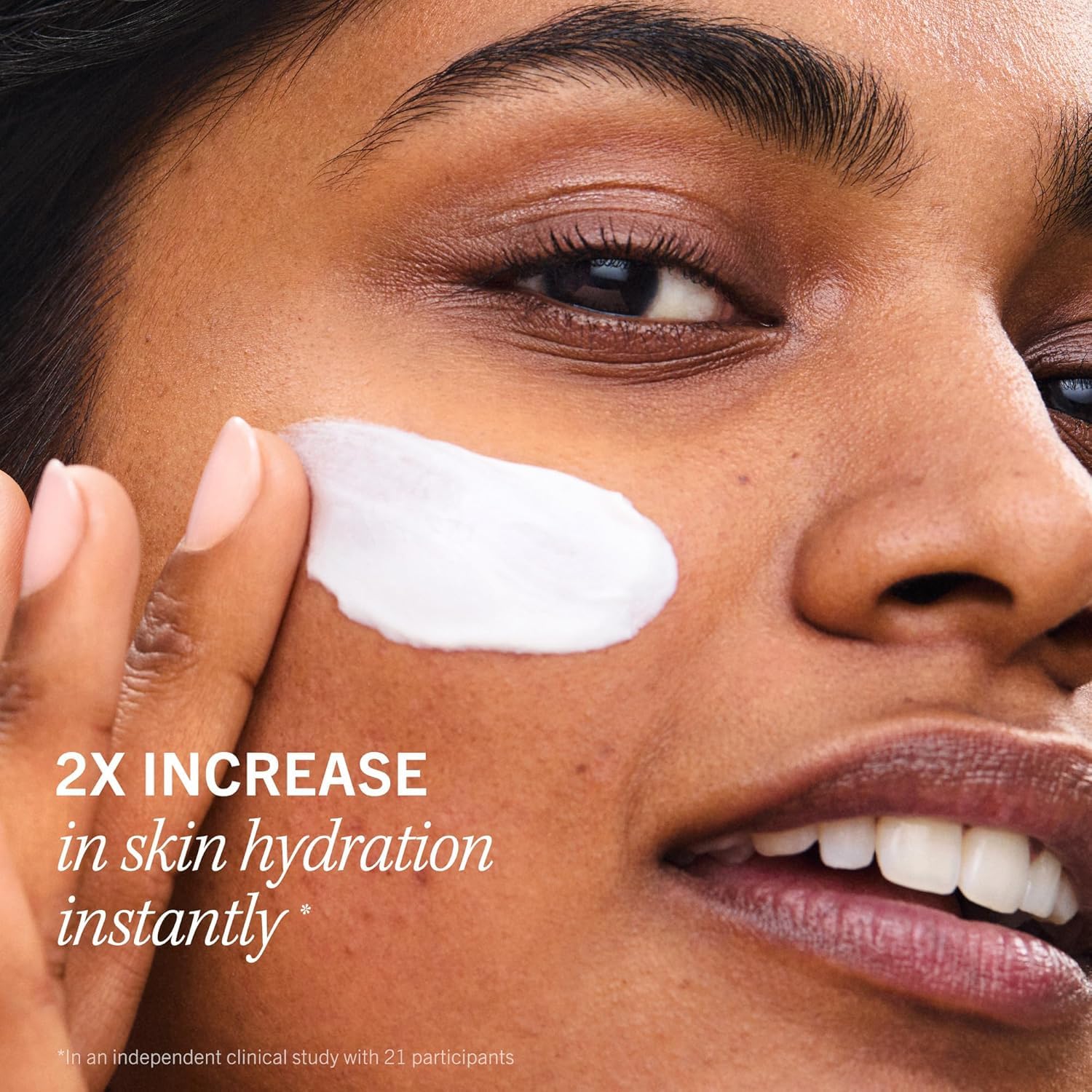 First Aid Beauty Ultra Repair Cream texture close-up highlights whipped colloidal oats for soothing moisture.